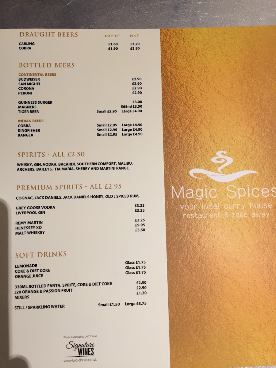 Menu Magic Spices Indian Restaurant & Takeaway-2