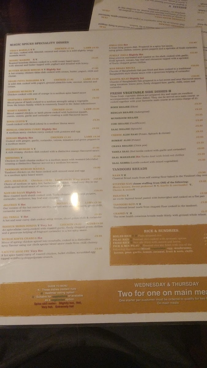 Menu Magic Spices Indian Restaurant & Takeaway-4